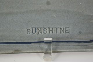 Sunshine Hand Crafted Art Pottery Rectangle Tray Marked SG Gray 9.  5 