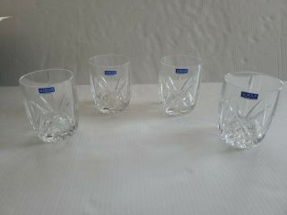 Marquis By Waterford Brooksidedouble Old Fashioned Crystal Glasses Set Of Four 4