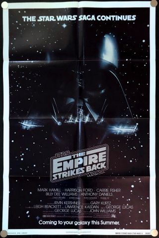 Star Wars The Empire Strikes Back 1980 Movie Poster One Sheet (27 " X 41