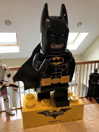 Rare Batman Lego Movie Theater Promotional Display Statue - Clio Award Winner