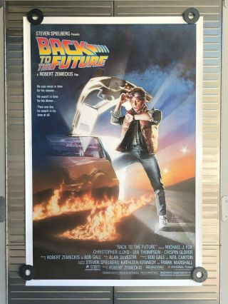 100 Authentic Rolled Back To The Future 1985 One Sheet Movie Poster 27x41
