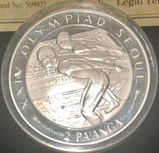 TONGA 1988 Seoul Olympics: Palladium,  Gold,  Platinum,  Silver Proof Mintage=2000 2