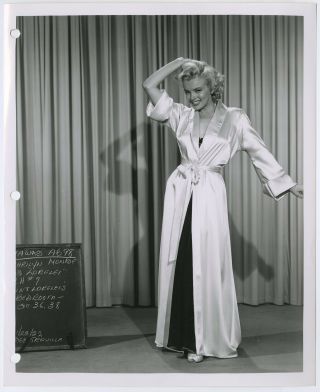 Marilyn Monroe Gentlemen Prefer Blondes Wardrobe Test Photograph 1953