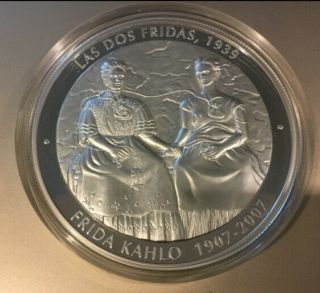 Mexico Frida Kahlo & Diego Rivera 1 Kilo Pure Silver Proof Coin
