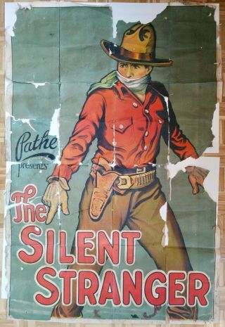 The Silent Stranger - 1924 ☆ Western Movie Poster ☆ ☆ Unique ☆ Large