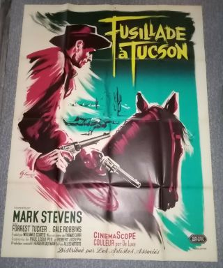 Movie Poster Gunsmoke In Tucson French Grande 47 X 63 1958 Western