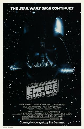 The Empire Strikes Back (1980) Advance Movie Poster - Rolled
