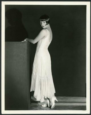 Louise Brooks In Gown Vintage 1928 Fashion Portrait Photo