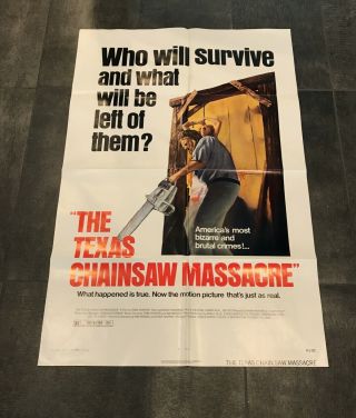 Texas Chainsaw Massacre,  The 1974 Bryanston Pictures Movie Poster