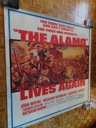 John Wayne,  Richard Widmark,  Laurence Harvey The Alamo 1960 Ua Linen Six Sheet