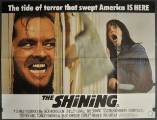 Shining 1980 Orig 30x40 British Quad Movie Poster Jack Nicholson Stanley Kubrick