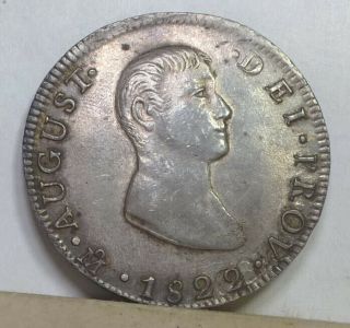 Mexico 8 Reales 1822 Mo - Jm Extremely Fine
