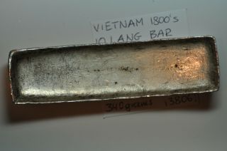 Mw13806 Vietnam; Minh Mang 10 Lang Secee Silver Bar 1800 