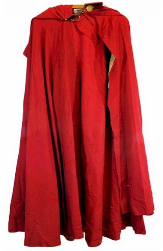 Boris Karloff Personally Owned & Worn Vintage Red Cape 1950