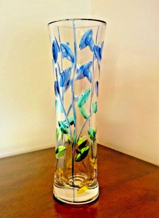 Murano Glass Tree Of Life Bud Vase,  Made In Italy