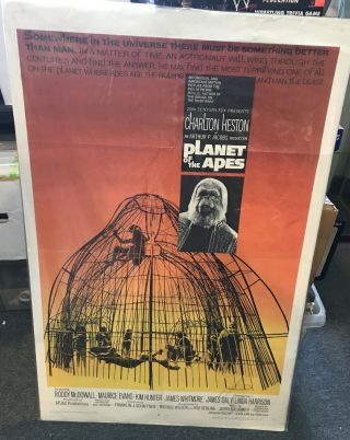 Planet Of The Apes 1968 Movie Poster 27x41