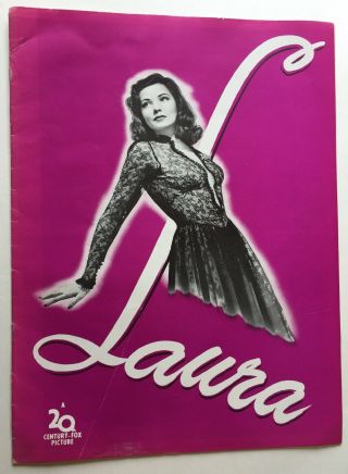 1944 Laura Movie Pressbook