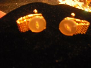 Elvis Presley Owned & Worn Gold Button Wrapover Cufflinks from His Hairdresser 2