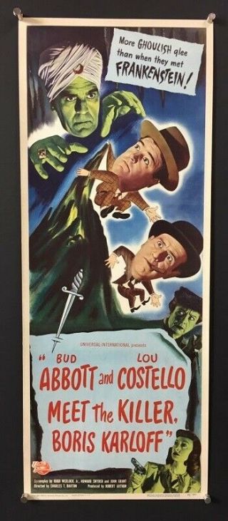 Abbott And Costello Meet The Killer Movie Poster Insert Hollywood Posters