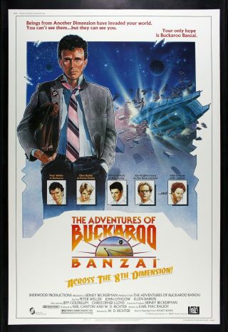 Adventures Of Buckaroo Banzai ✯ Cinemasterpieces Huge 40x60 Movie Poster 1984