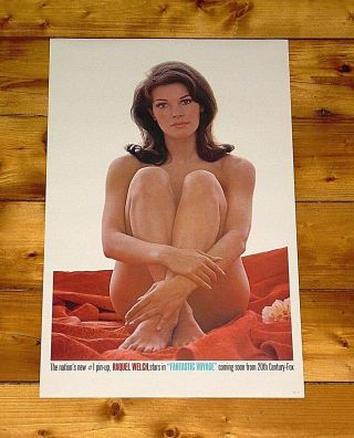 1966 Raquel Welch Nude Promo Poster Fantastic Voyage Advance M -