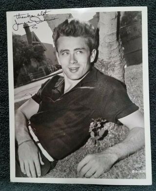 James Dean Signed Inscribed Autographed 8 X 10 " East Of Eden " Photograph
