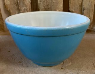 Set of 4 Vintage Pyrex Primary Mixing Bowls Set 401 - 404 w Orange 2
