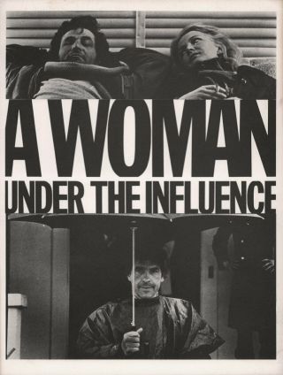 A Woman Under The Influence 1974 U.  S.  Press Kit