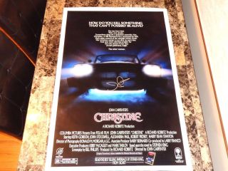John Carpenter Rare Signed Christine 1 - Sheet Horror Movie Poster,