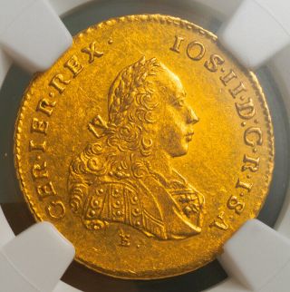 1773 - E,  Transylvania,  Emperor Joseph Ii.  Gold 2 Ducats Coin.  Top Pop Ngc Ms - 63