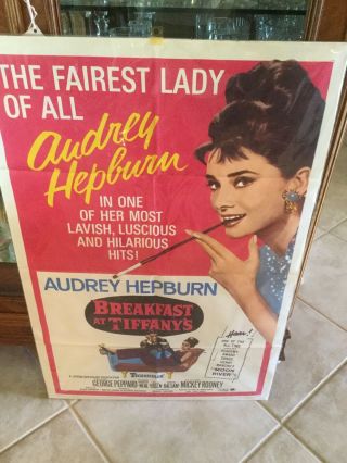 Audrey Hepburn Breakfast At Tiffany’s Poster