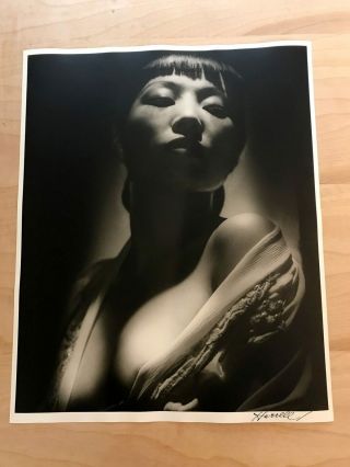 Anna May Wong By George Hurrell (iii Hurrell Portfolio) 16 " X 20 " Signed Phot.