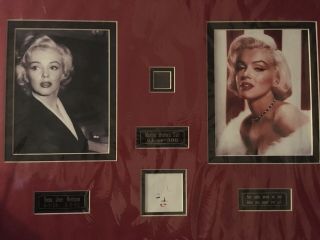 Strand Of Hair Marilyn Monroe W/