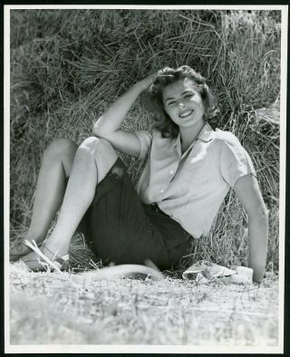 Ingrid Bergman In Leggy Portrait Vintage 1945 Photo By Andre De Dienes