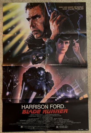 Blade Runner 1982 U.  S Movie Poster 1 Sheet Ridley Scott Nss Version 1