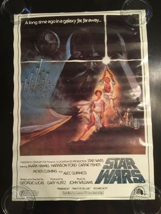 Star Wars - A Hope - Art By Hildebrandt (1977) 20 " X 28 " Us Movie Poster