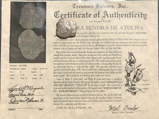 Atocha 8 Reales Silver Coin 1622 Shipwreck - Grade 3 Mel Fisher Treasure Wow
