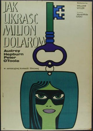 How To Steal A Million Audrey Hepburn Polish Movie Poster Maciej Hibner