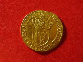 Ecu Charles Ix 1567 A Paris - Gold
