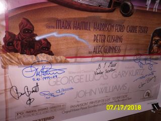 STAR WARS 1SH MOVIE POSTER CIRCUS STYLE D SIGNED PRODUCER EFFECTS 2