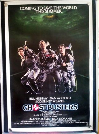 The Ghostbusters Single Sided Rolled 27x41 Movie Poster 1984