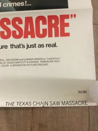 Texas Chainsaw Massacre poster 2