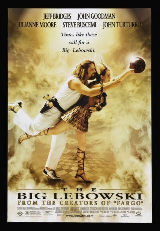 The Big Lebowski Cinemasterpieces Movie Poster 1998 Bowling Dude Stoner