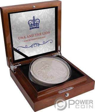 UNA AND THE LION 1 Kg Kilo Silver Coin 100£ Pounds Alderney 2019 3
