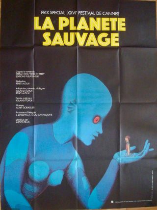 Planete Sauvage Fantastic Planet French Grande Movie Poster 47x63 Rene Laloux 73