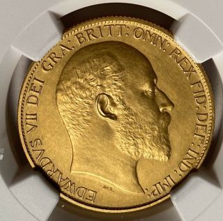 GREAT BRITAIN 1902 GOLD MATTE PROOF 2 POUNDS NGC PF62 MATTE — 8,  066 MINTED 3