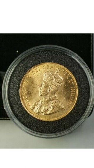 1914 Canada Hand Selected $10 Dollar Gold Coin Unc W/ & Papers