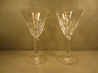 Waterford Cut Crystal Sheila Pattern Claret Wine Glasses 6 1/2 Inches