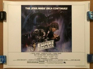 STAR WARS EMPIRE STRIKES BACK 1980 HALF SHEET MOVIE POSTER GWTW STYLE A 2