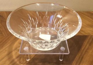 Vera Wang By Wedgwood " Duchesse Encore " Small Crystal Bowl,  Made In Germany